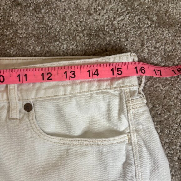 Madewell Relaxed Denim Shorts in Tile White Women's Size 26 #150 - Picture 5 of 7